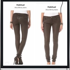Habitual Grace Coated Skinny Alice Jeans Size 26